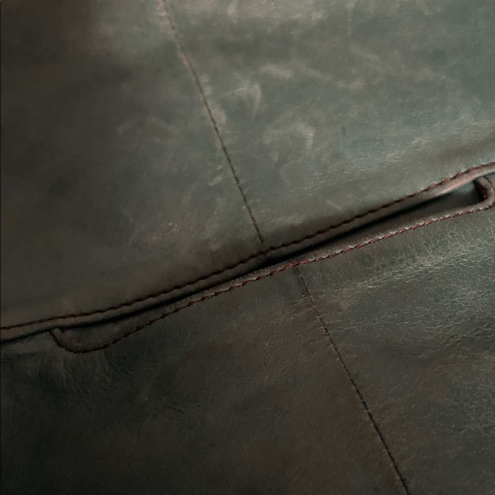 Teal Hobo Leather Women's Bag - Picture 3 of 11